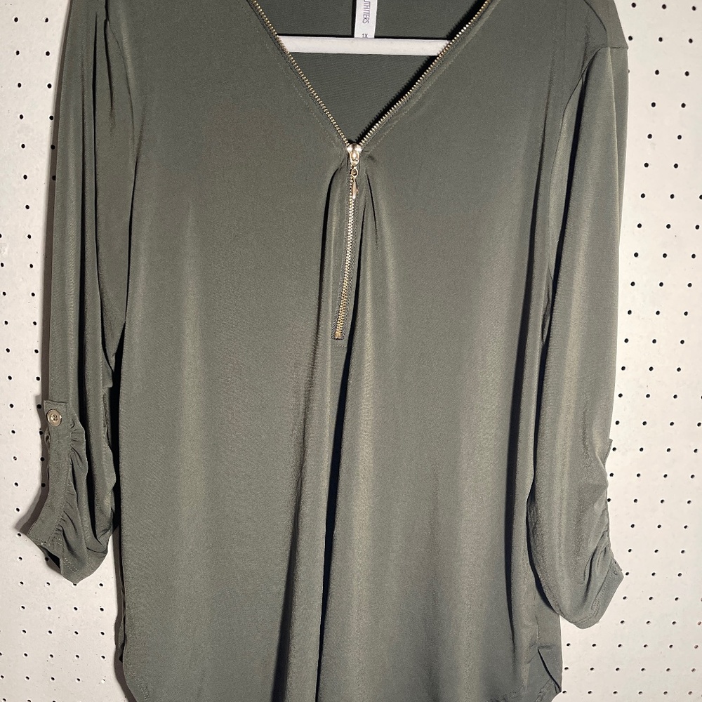 Super Soft Olive Green Top